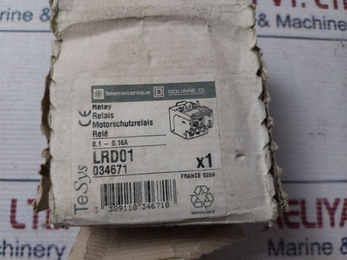 Telemecanique Lrd01 Thermal Overload Relay