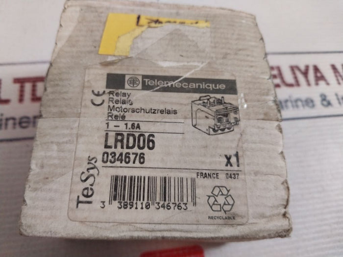 Telemecanique Lrd 06 Overload Relay