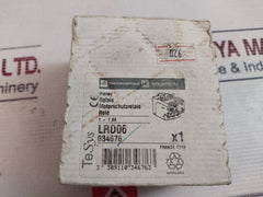 Telemecanique/Schneider Electric Lrd 06 Thermal Overload Relay 3P 690V 1-1.6 A