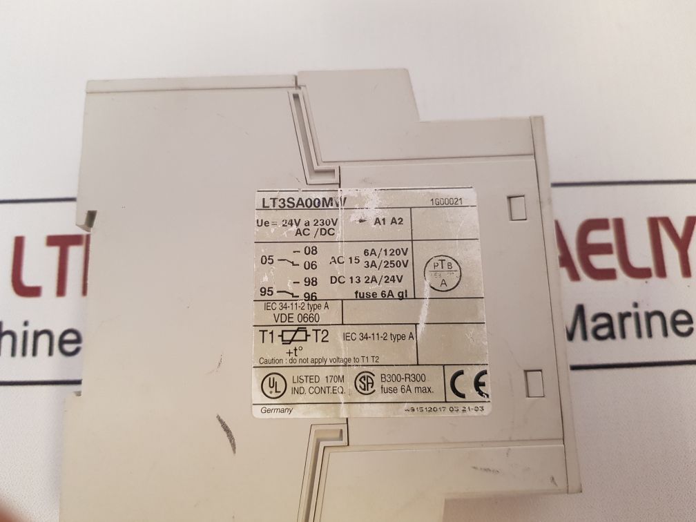 Telemecanique Lt3Sa00Mw Thermistor Protection Relay 6A 230V