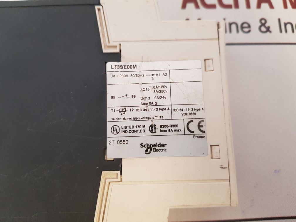 Schneider Electric Telemecanique LT3SE00M Thermistor Protection Relay 6a 230v