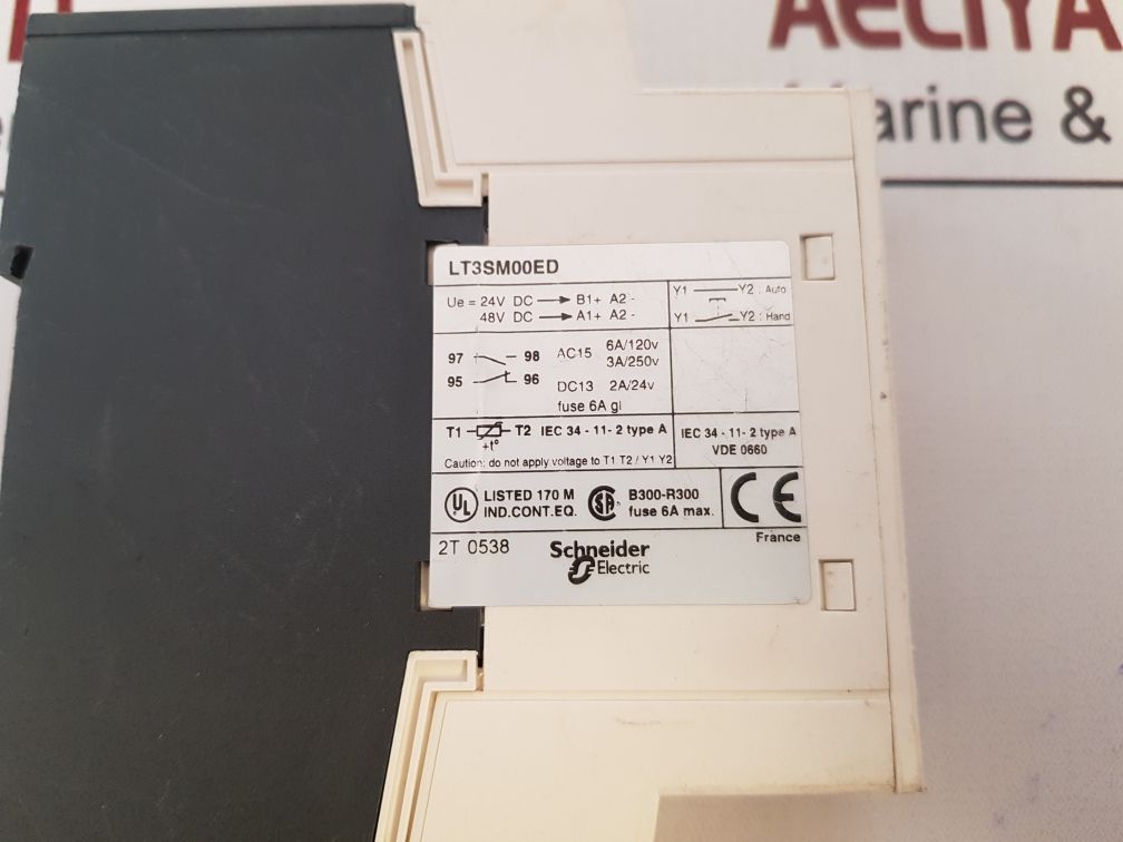 Schneider Electric Telemecanique Lt3sm00ed Temperature Monitoring Relay 24v 6a