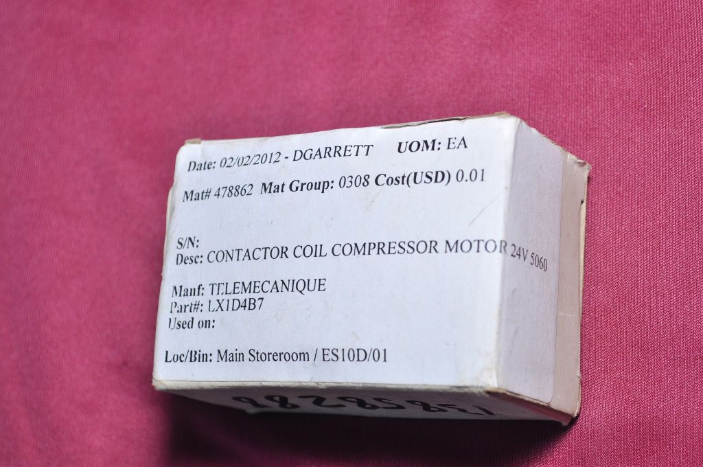 Telemecanique Lx1D4B7 Contactor Coil