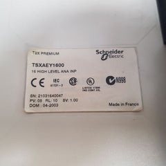 Telemecanique modicon tsx premium tsx psy2600,tsx dey16a4,tsx aey1600 rack