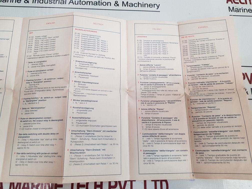 Telemecanique Re4 Yr Electronic Timer 09974