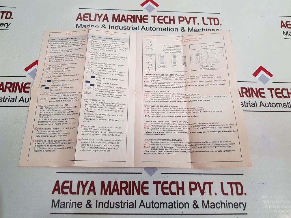 Telemecanique Re4 Yr Electronic Timer 09974