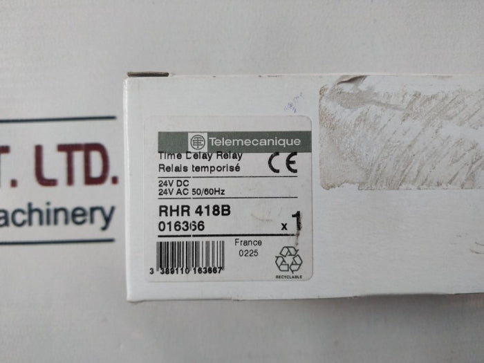 Telemecanique RHR 418B Time Delay Relay 24V