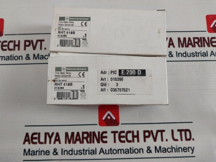 Telemecanique Rht 418b Time Delay Relay 24v 50/60hz