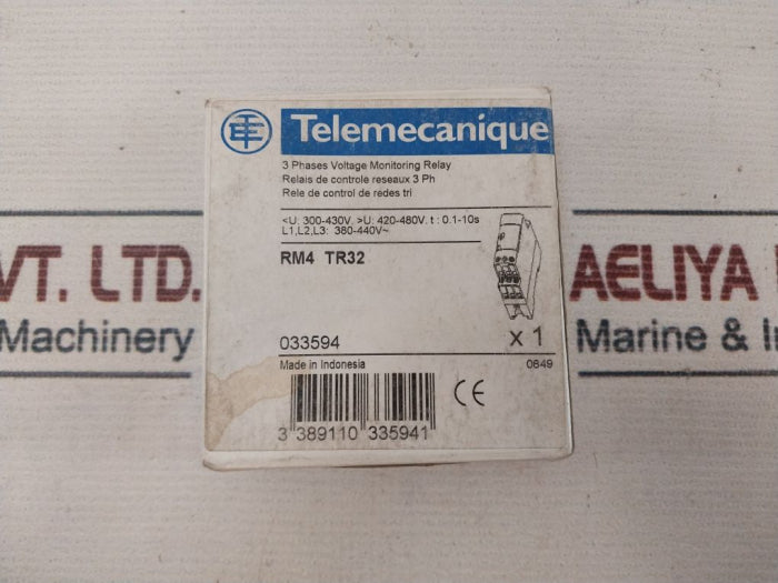 Telemecanique Rm4Tr32 3 Phases Voltage Monitoring Relay 0.1S-10S