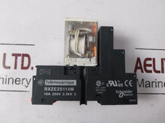 Telemecanique Rxm4Ab2P7 Relay With Rxze2S114M Base