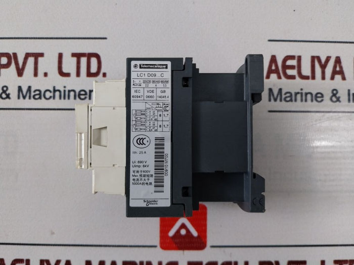 Telemecanique Schneider Electric Lc1D09 Contactor 220V 50/60Hz