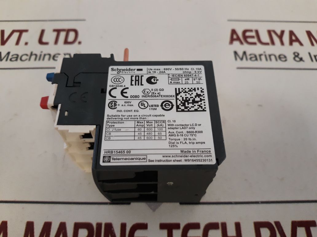 Schneider Electric Lrd 22 Overload Relay 690V 50/60Hz 10A