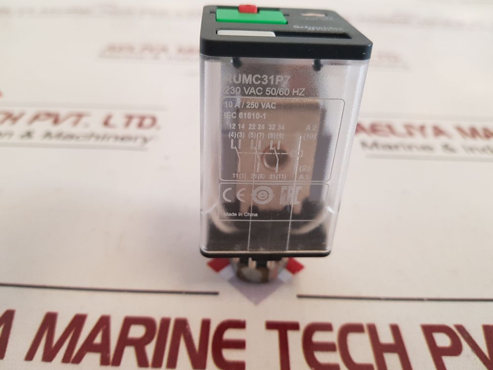 Schneider Electric Rumc31P7 Universal Relay 10A/250 Vac 50/60Hz