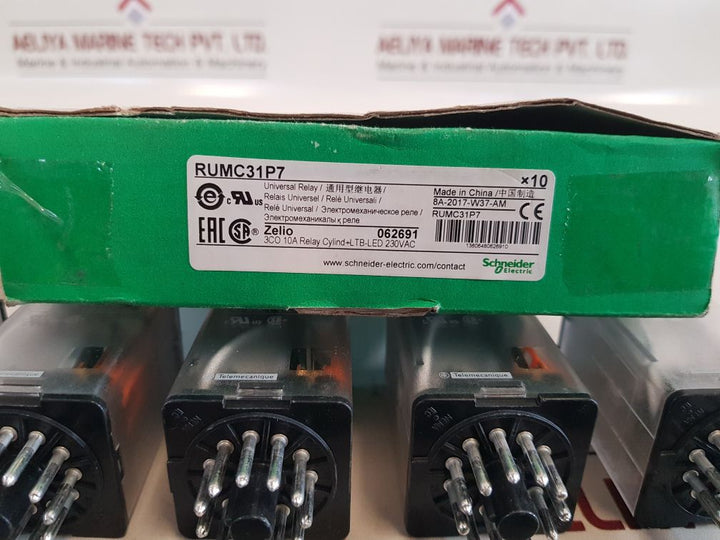Schneider Electric Rumc31P7 Universal Relay 10A/250 Vac 50/60Hz