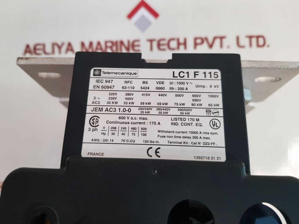 Telemecanique Square D Lc1F115 Contactor Module