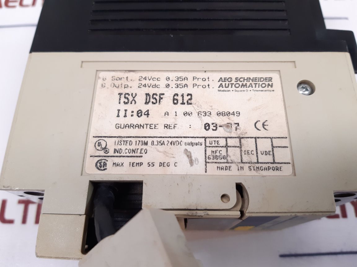 Telemecanique Square D Tsx Dsf 612 Output Module Used