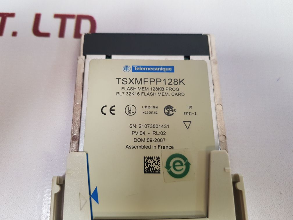 Telemecanique tsxmfpp128k flash memory card