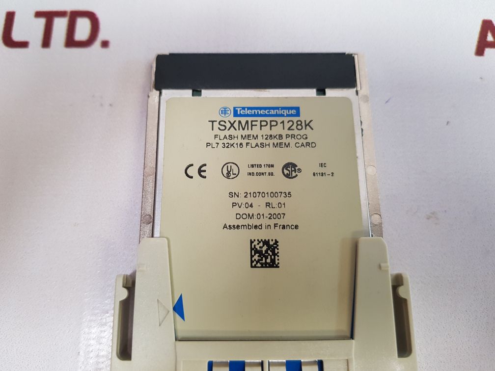 Telemecanique tsxmfpp128k flash memory card pv: 04 rl: 01