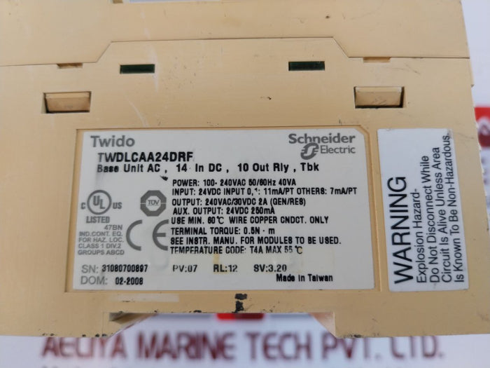 Telemecanique Twido TWDLCAA24DRF Compact Base Controller Unit 24VDC