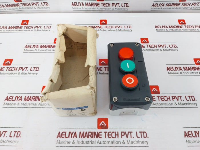 Telemecanique Xal D363M Dark Grey Station/Green Flush/Red Flush Pushbutton Ip65