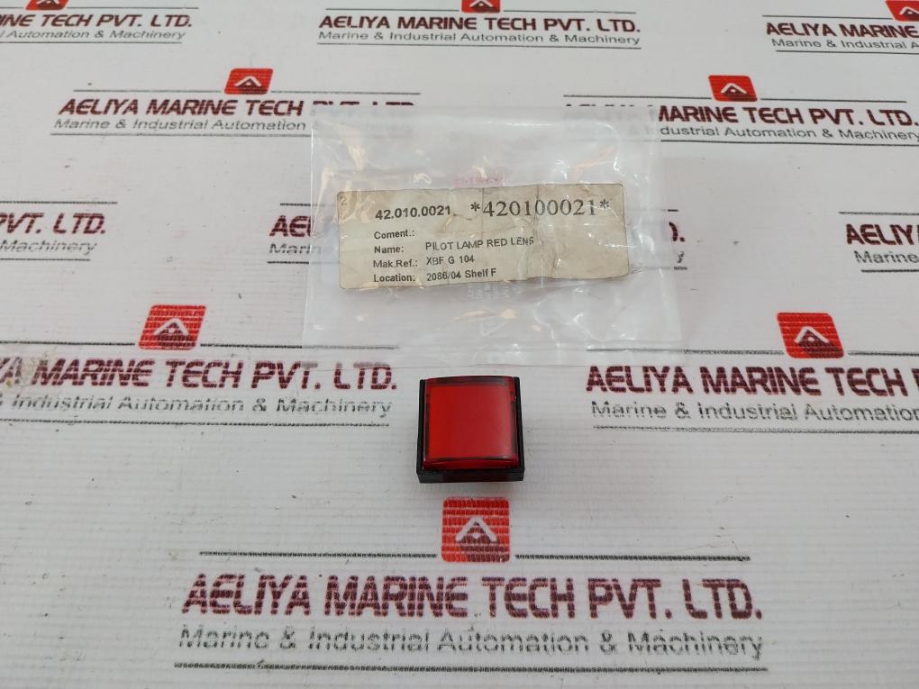 Telemecanique Xbf G 104 Pilot Lamp Red Lens