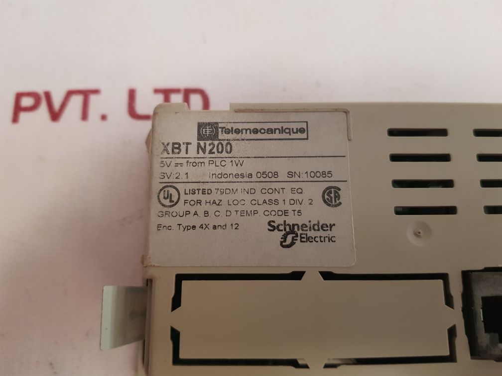 Telemecanique/Schneider Electric Xbt N200 Keypad/Panel