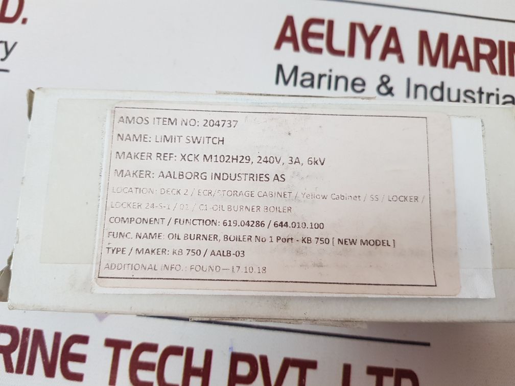 Telemecanique Xck M102H29 Limit Switch Xck-m 500V 6Kv