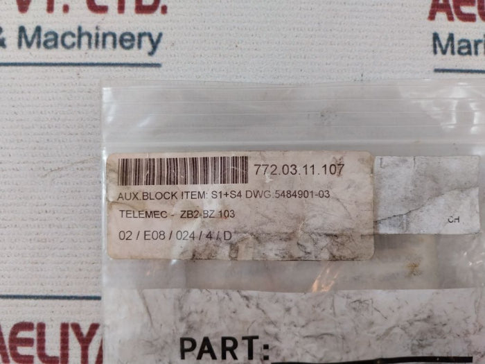 Telemecanique Zb2-be101 Contact Block 10(6)A 400V~