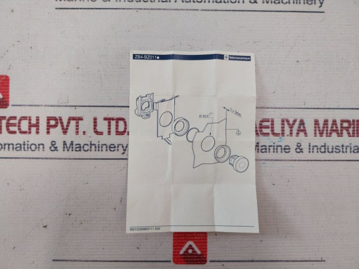 Telemecanique Zb4Bz011 Flush Mounting Kit