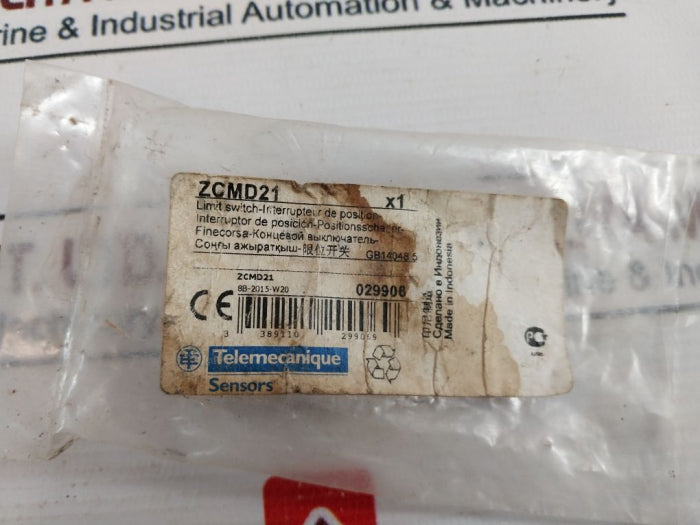 Telemecanique Zcmd21 Limit Switch