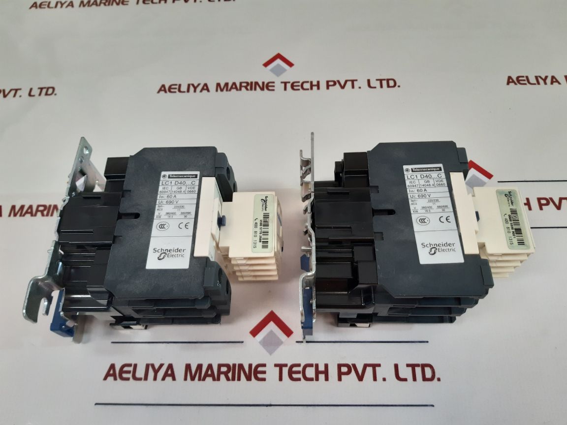Telemecanique/Schneider Lc1 D40 Contactor With Ladn31 Contact Block - Aeliya Marine Tech