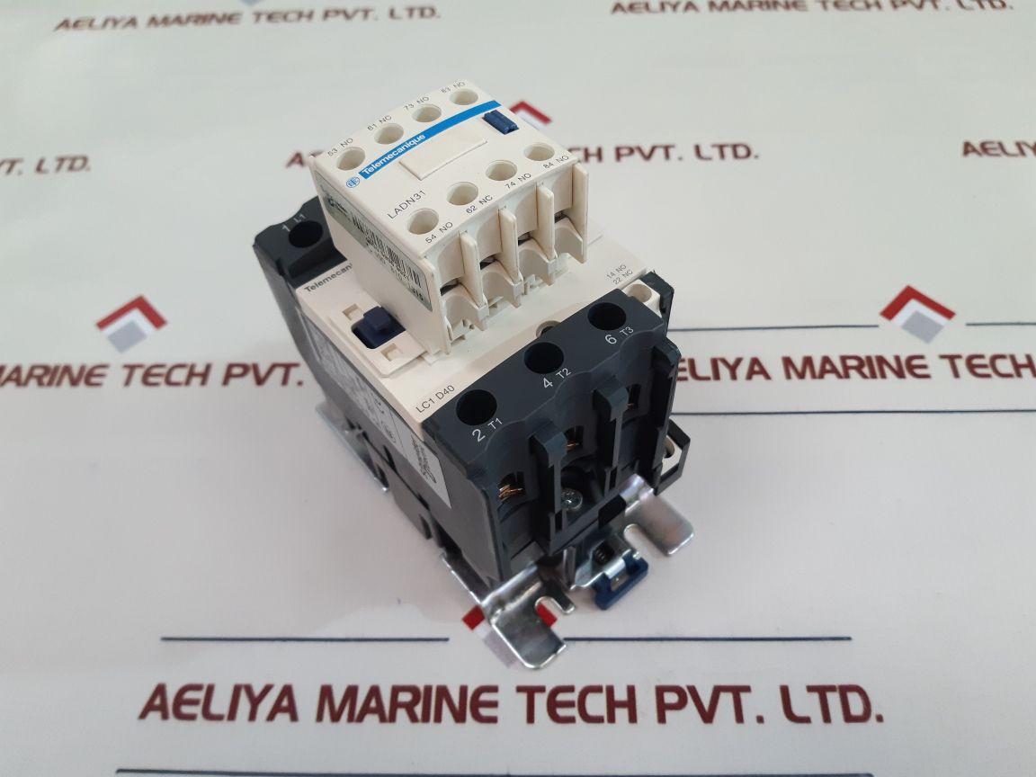 Telemecanique/Schneider Lc1 D40 Contactor With Ladn31 Contact Block - Aeliya Marine Tech