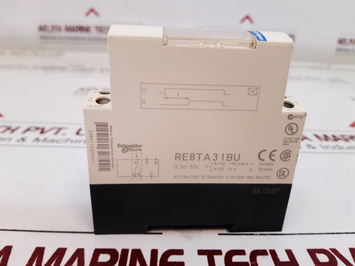 Telemecanique/Schneider Re8Ta31Bu Timer Relay 0.3S-30S