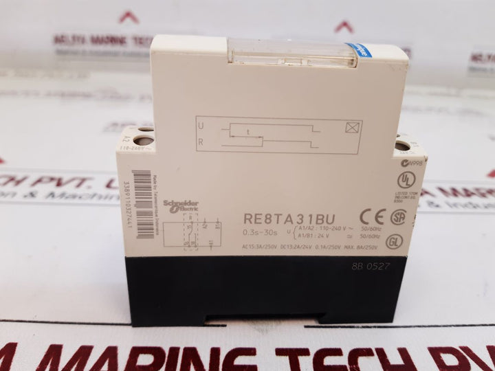 Telemecanique/Schneider Re8Ta31Bu Timer Relay 0.3S-30S