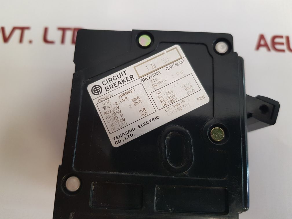 Terasaki TB-5P Circuit Breaker 40A 460V AC 2-Pole
