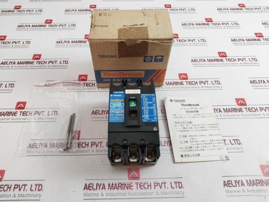 Terasaki Xs50Ns 3 Pole Circuit Breaker 220V 15 A
