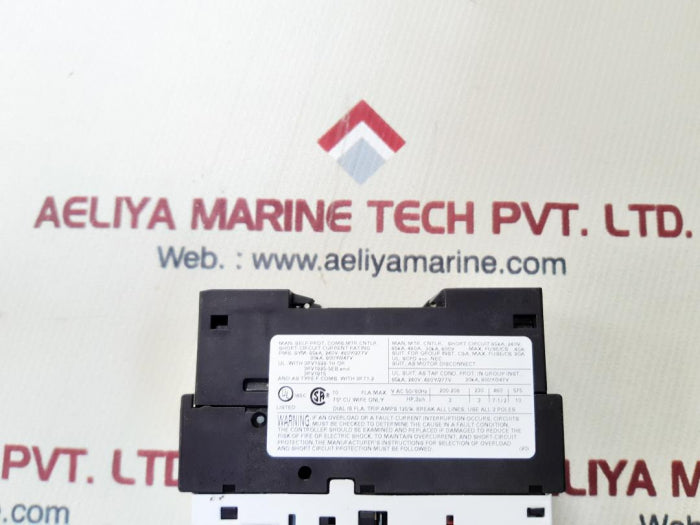 Siemens 3rv1021-1ja10 circuit breaker