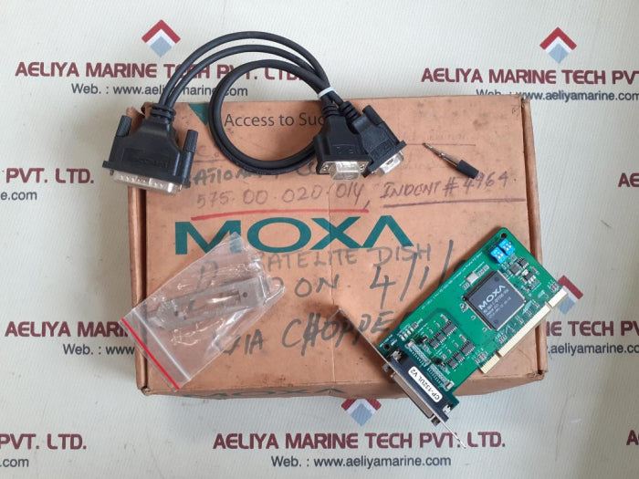 Moxa cp-132 ul 2-port rs-422/485 pci board w/cable