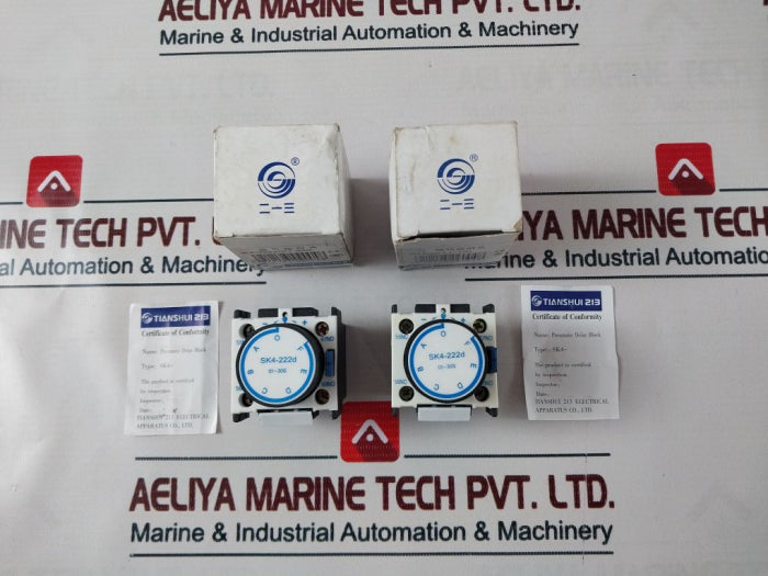 Tianshui 213 Sk4-222D Pneumatic Time Delay Block 690V