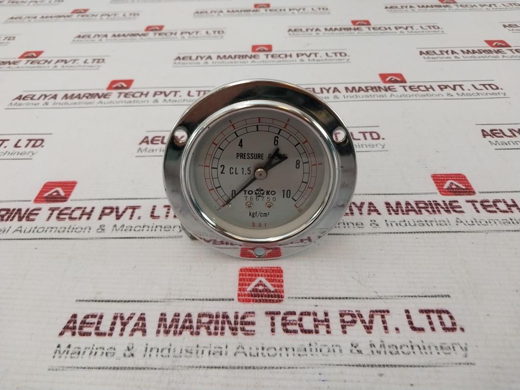Toako 0-10 Kgf/Cm2 Pressure Gauge 0-10 Bar