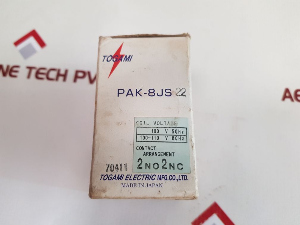 Togami electric pak-8js22 contactor relay