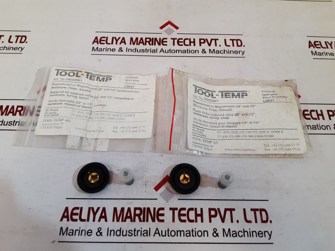 Set of 5X TOOL TEMP DF0200901 Repair Kit For Solenoid Valve 3/8" AND 1/2"