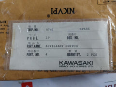 Toshiba 442008P001 Auxiliary Switch 216100-0204 Gs6703-2