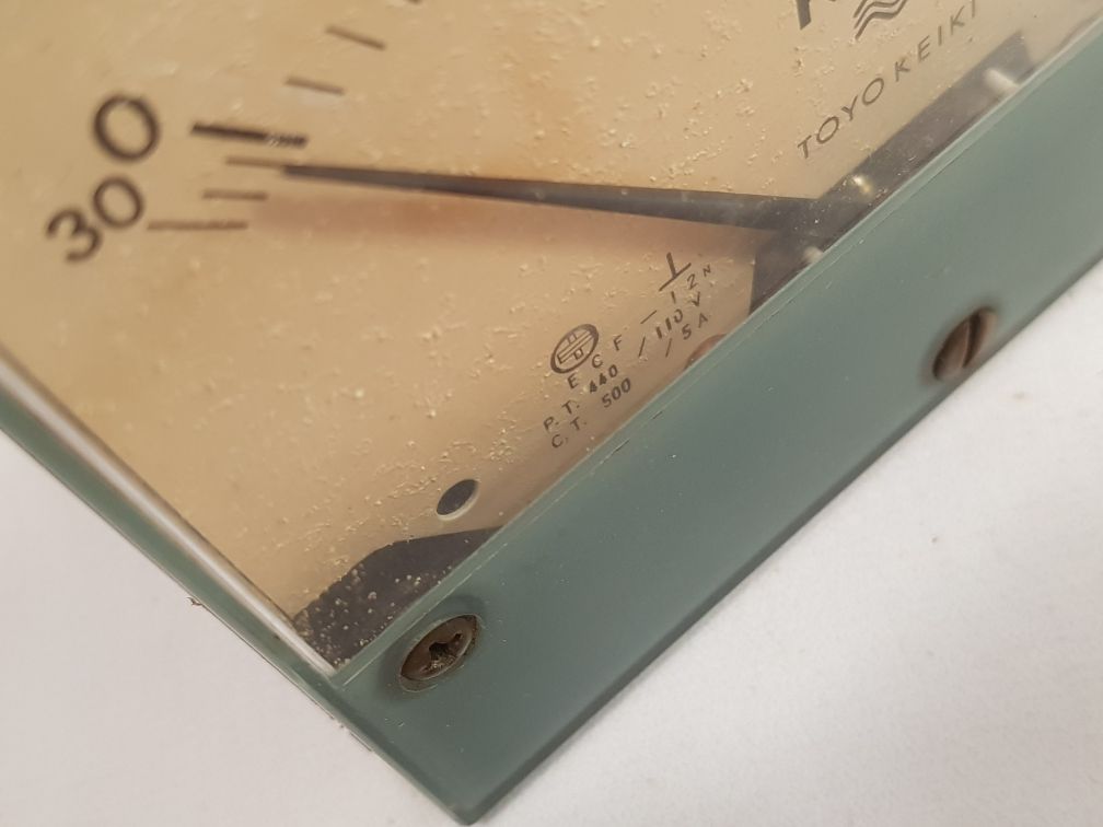 Toyo Keiki Ecf -12N Precision Electric Meter 30-0-300 Kw