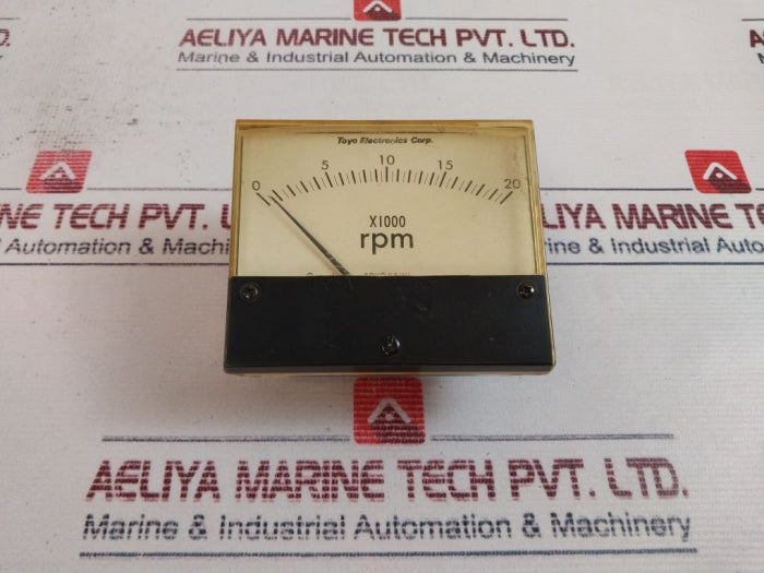 Toyo Keiki Dcf-10 0-20 X1000 Rpm Meter 200 Ma