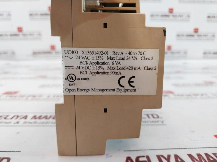 Trane Uc400 Programmable Controller Max Load 24va Class 2 24vdc ± 15% X13651492-01