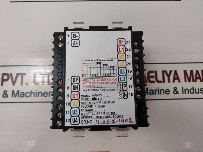 Trinity Infinity Dual Source Digital Energy Meter 415V Ac 80 To 270Vac