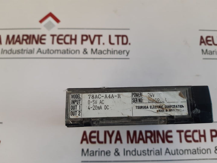 Tsuruga Electric 78Ac-a4A-r Digital Meter 24V