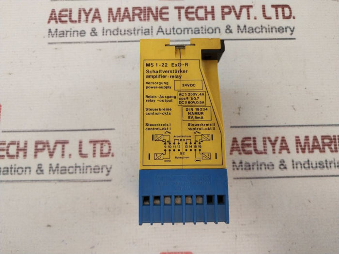 Turck Ms1-22 Ex0-r Multi Safe Switching Amplifier- Relay Dc 60V, 0.5A Ac250V, 4A