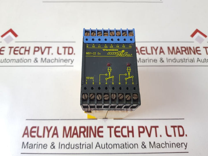 Turck Ms1-22 Ex Amplifier-relay 110 Vac Cps 50-60 Hz